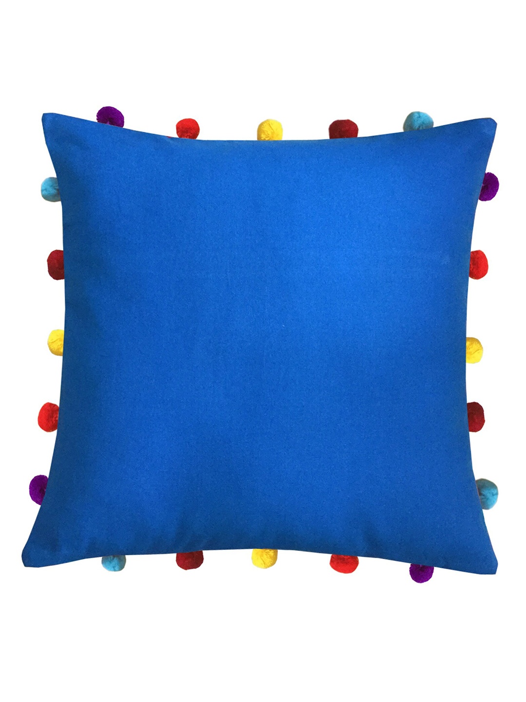 Lushomes Blue & Yellow Square Cushion Covers