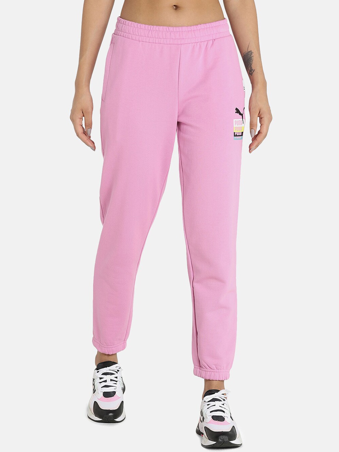Puma Pink Brand Love Sweatpants