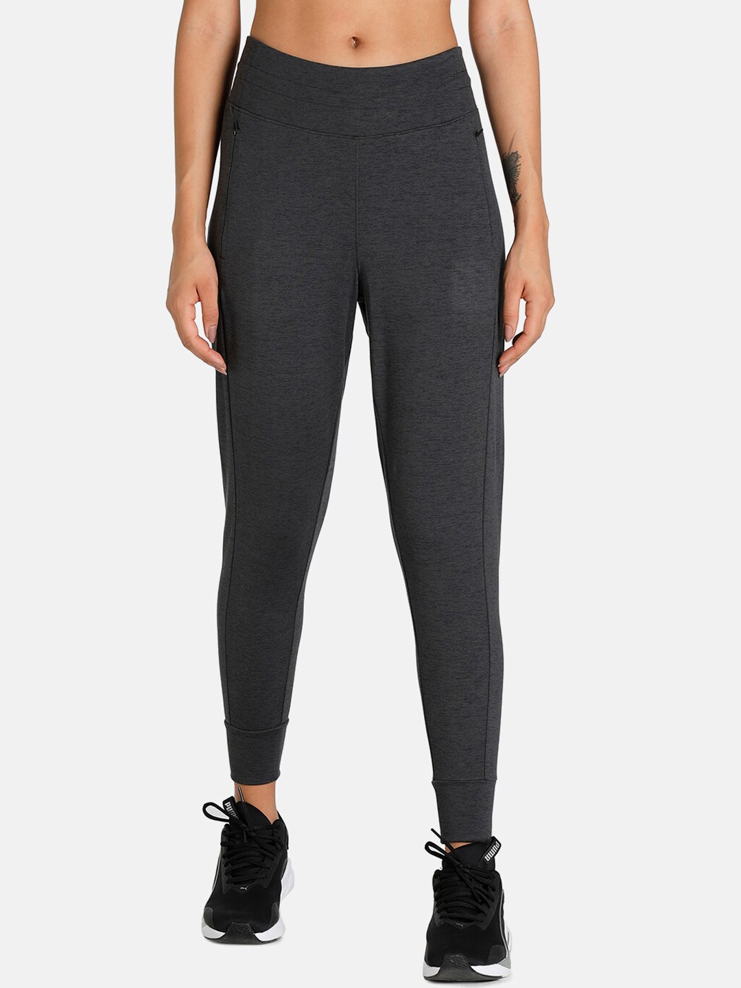 

Puma Women Black Solid CLOUDSPUN High-Waisted Training Joggers