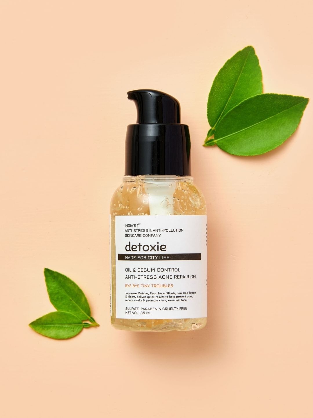 

Detoxie Oil & Sebum Control Anti-Stress Acne Repair Gel - 35 ml, Transparent