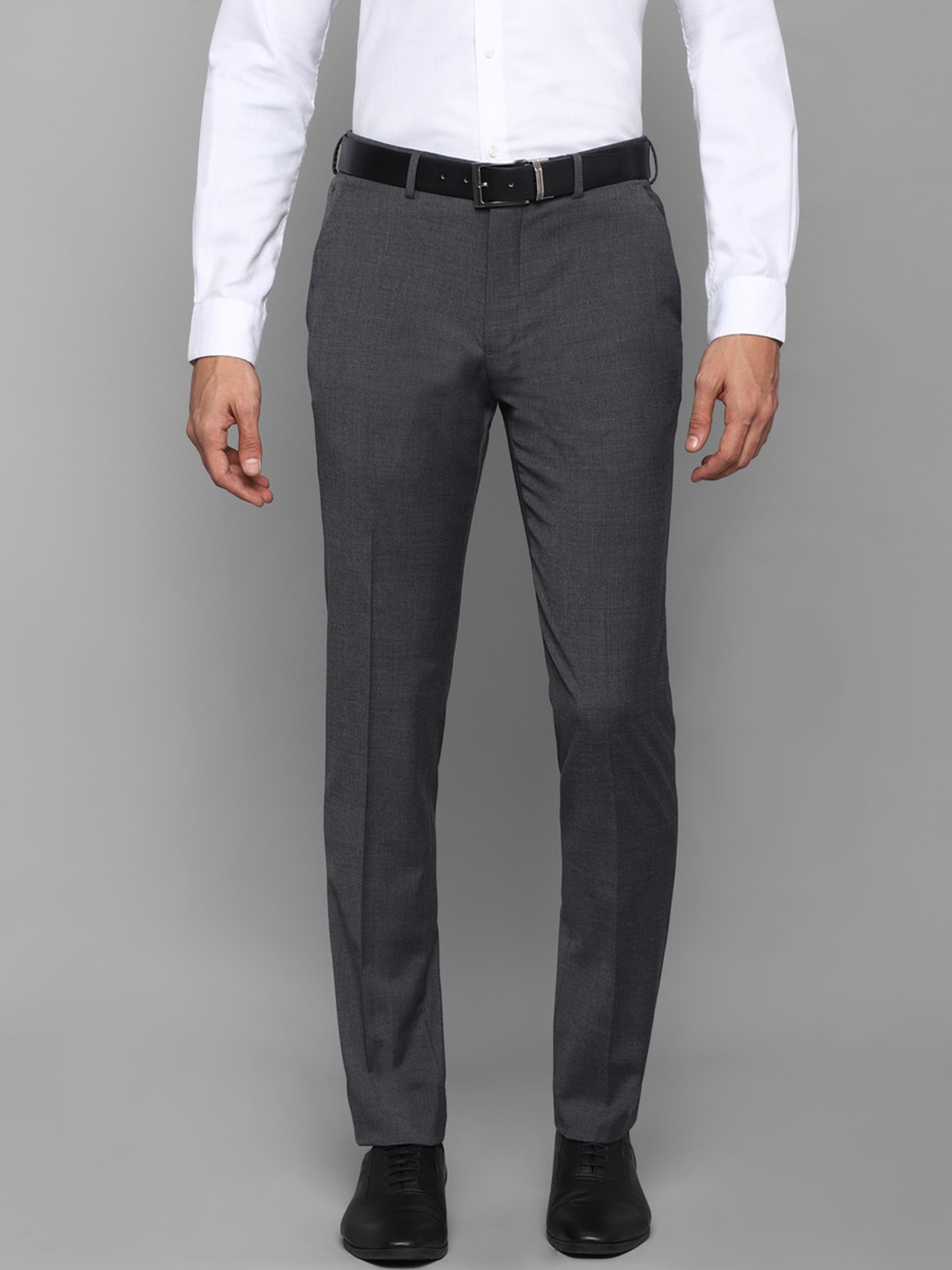 

Louis Philippe Men Grey Slim Fit Trousers