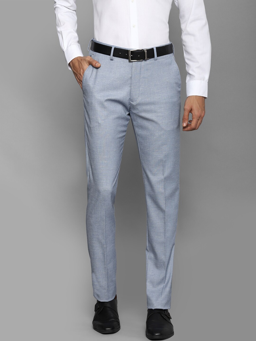 

Louis Philippe Men Blue Slim Fit Trousers
