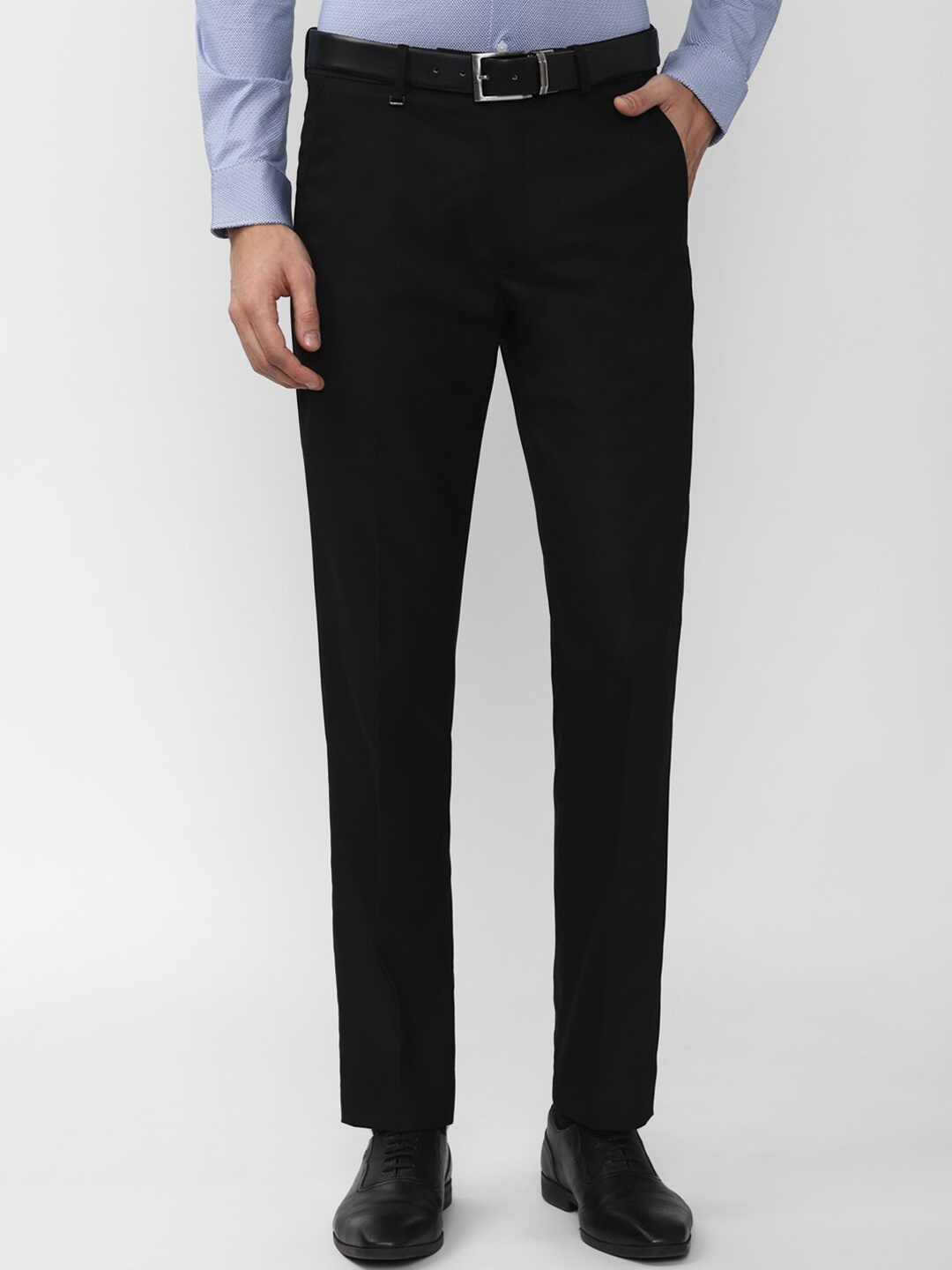 

Van Heusen Men Black Slim Fit Trousers