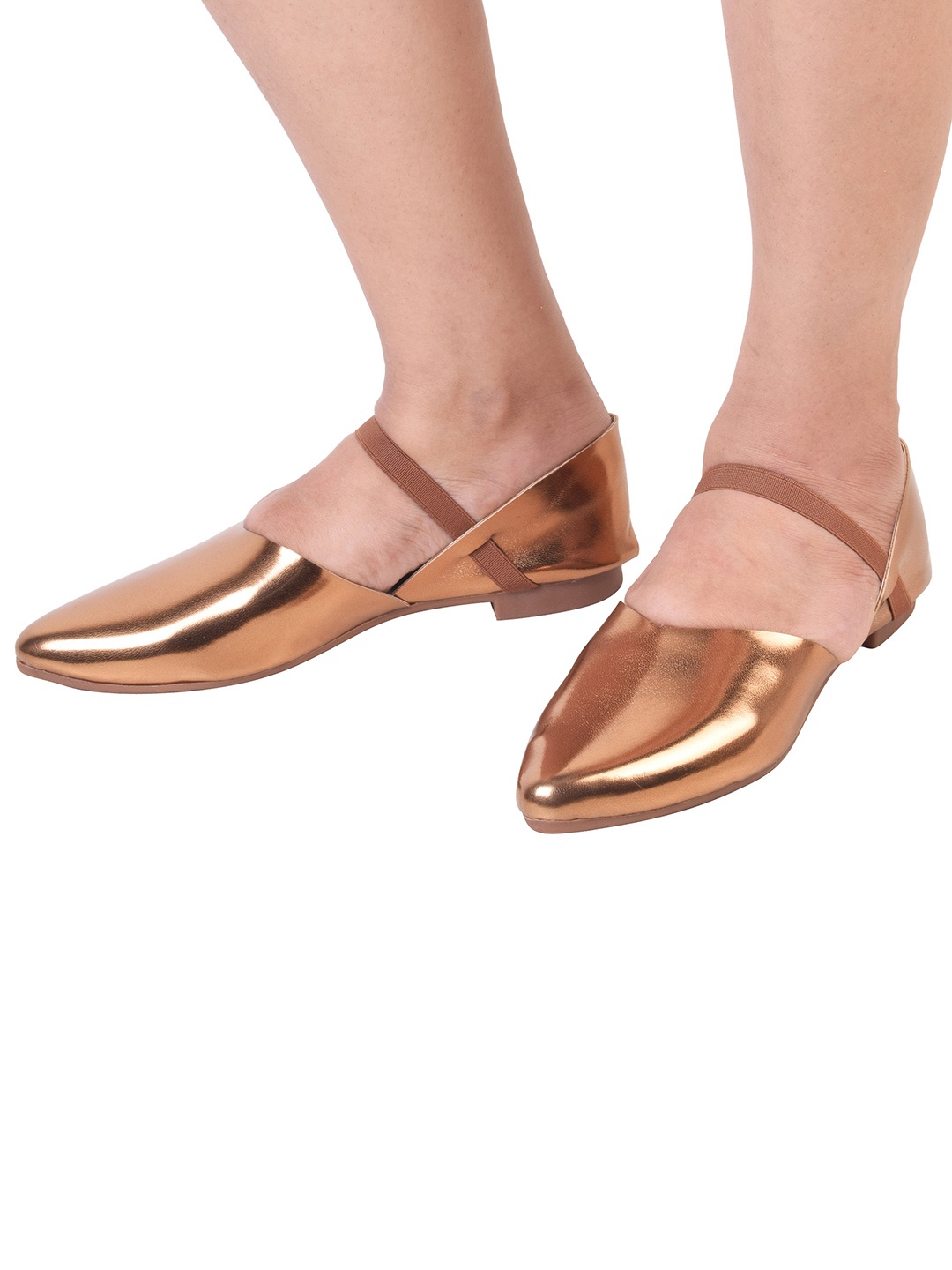 

XE Looks Women Copper-Toned Ballerinas Flats