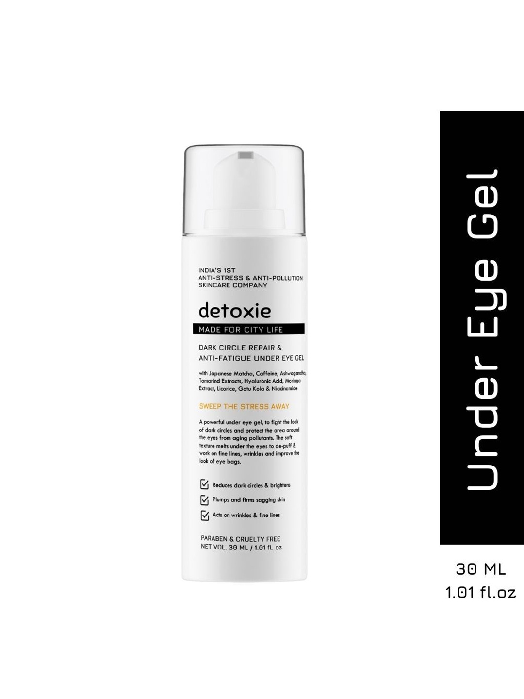 

Detoxie Dark Circle Repair & Anti-Fatigue Under Eye Gel - 30ml, White