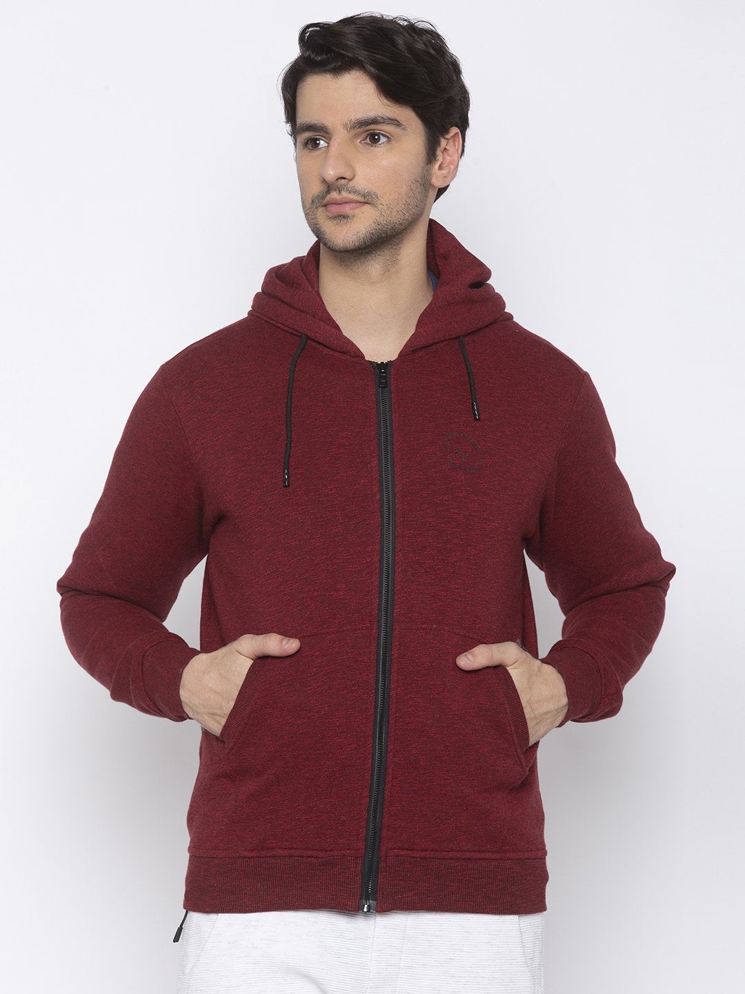 

Status Quo Men Maroon Sweatshirt