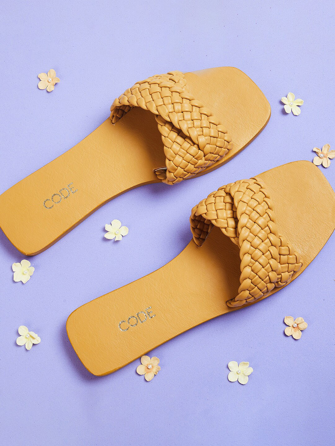 

CODE by Lifestyle Women Yellow Open Toe Flats