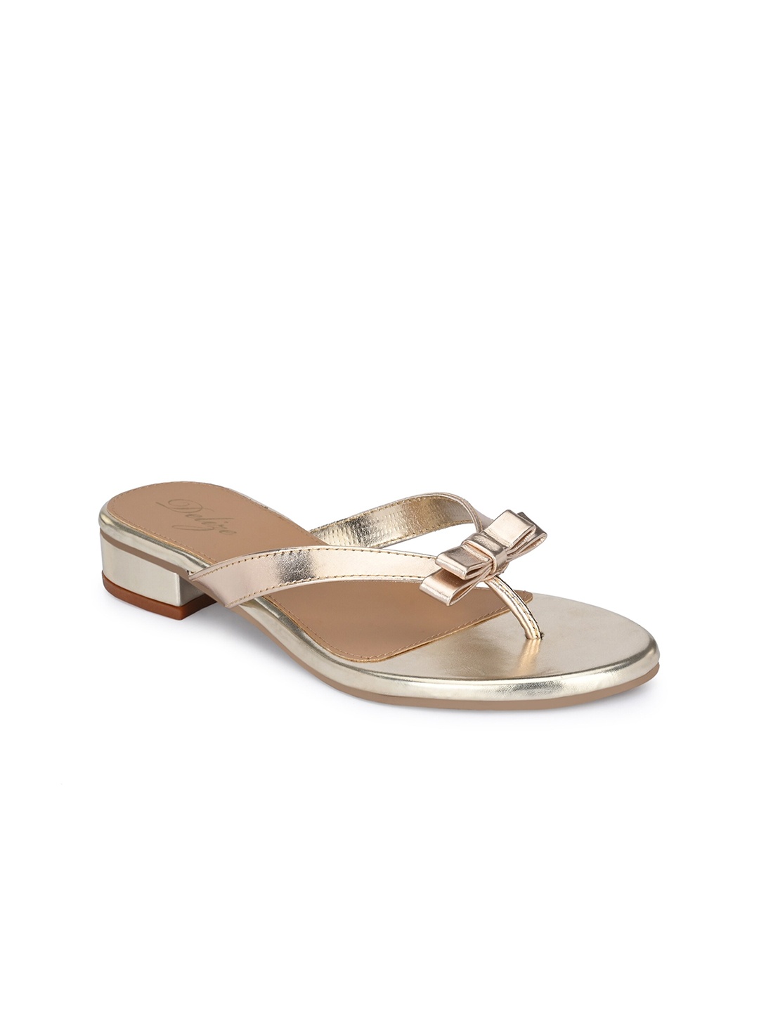 

Delize Women Gold-Toned Open Toe with Buckles Flats
