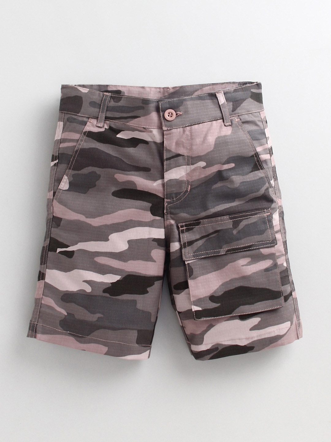 

Cherry Crumble Boys Multicoloured Camouflage Printed Shorts, Multi