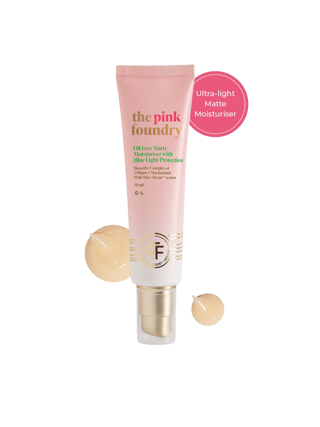 

The Pink Foundry Oil Free Matte Moisturiser with Blue Light Protection - 50 ml