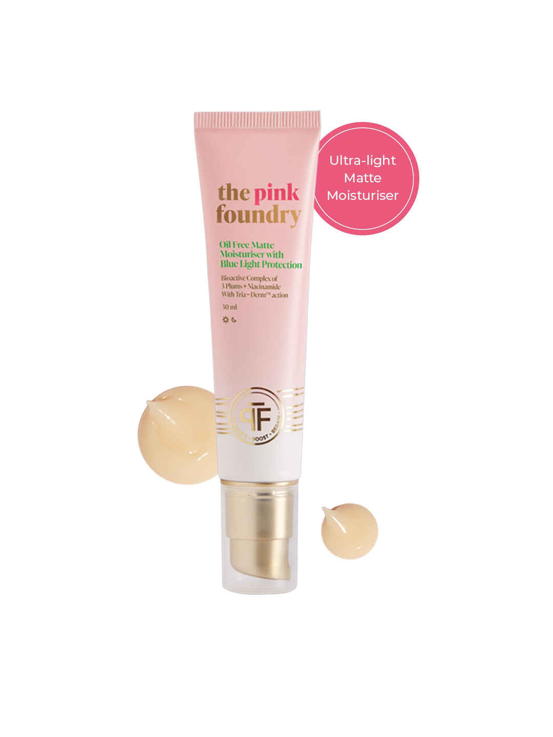 

The Pink Foundry Oil Free Matte Moisturiser with Blue Light Protection - 30 ml