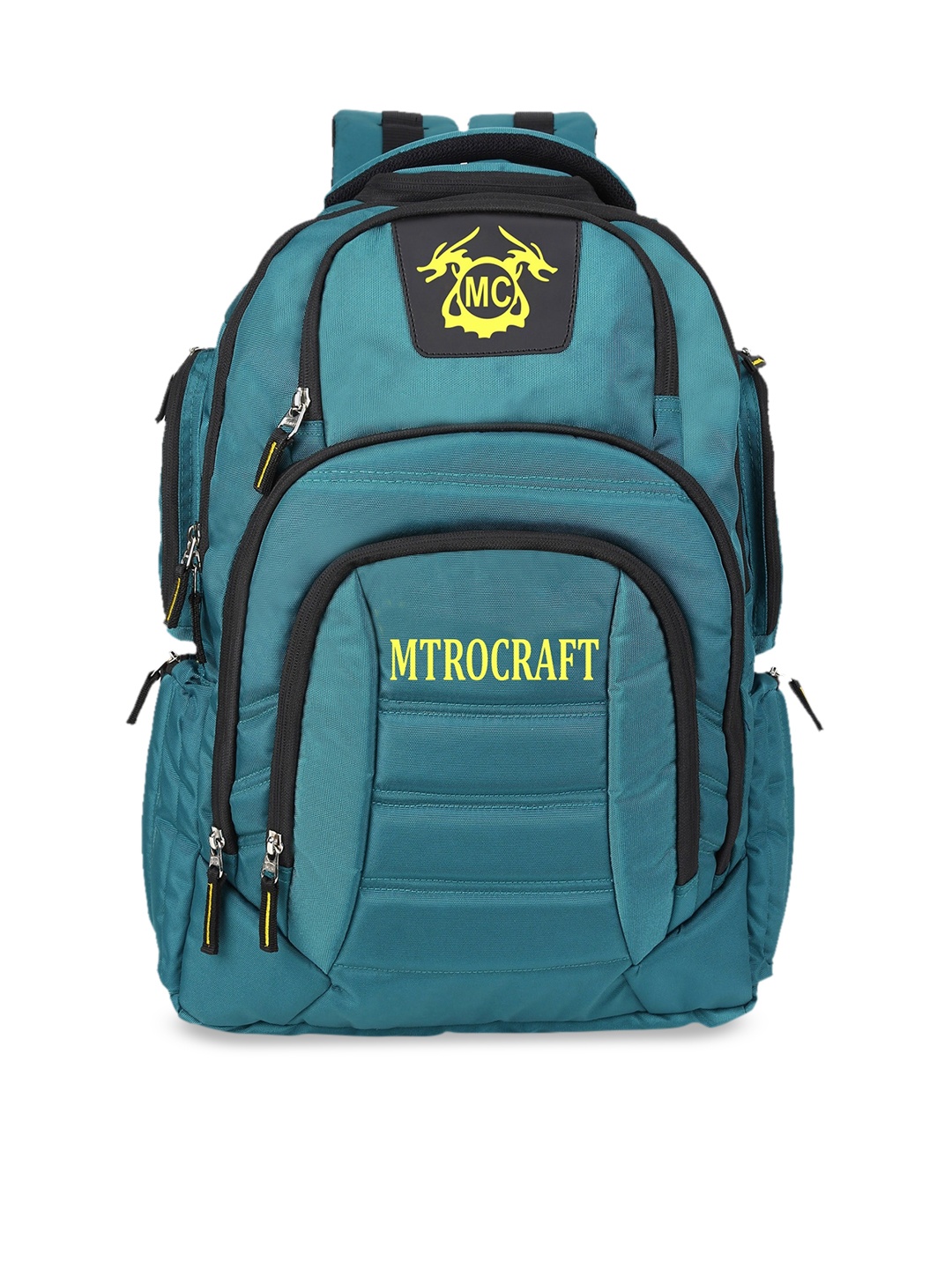 

MTROCRAFT Unisex Teal & Black Backpack with Reflective Strip