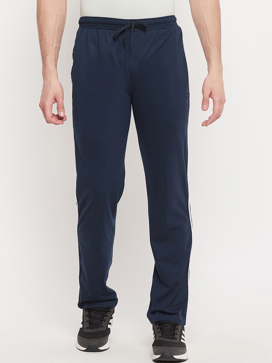 

Duke Men Blue Solid Cotton Track Pants