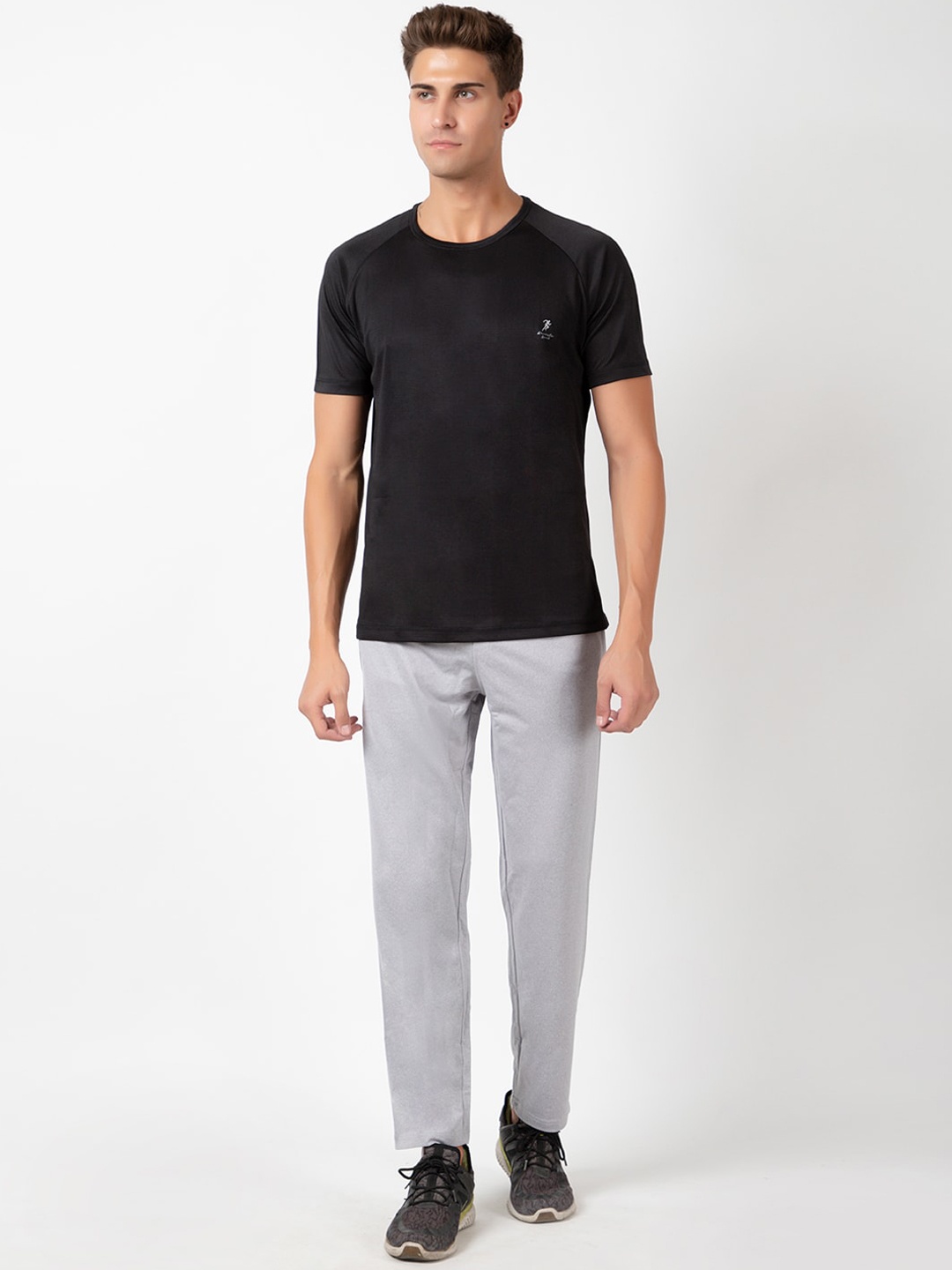 

ARMISTO Men Black & Grey T-shirt with Joggers