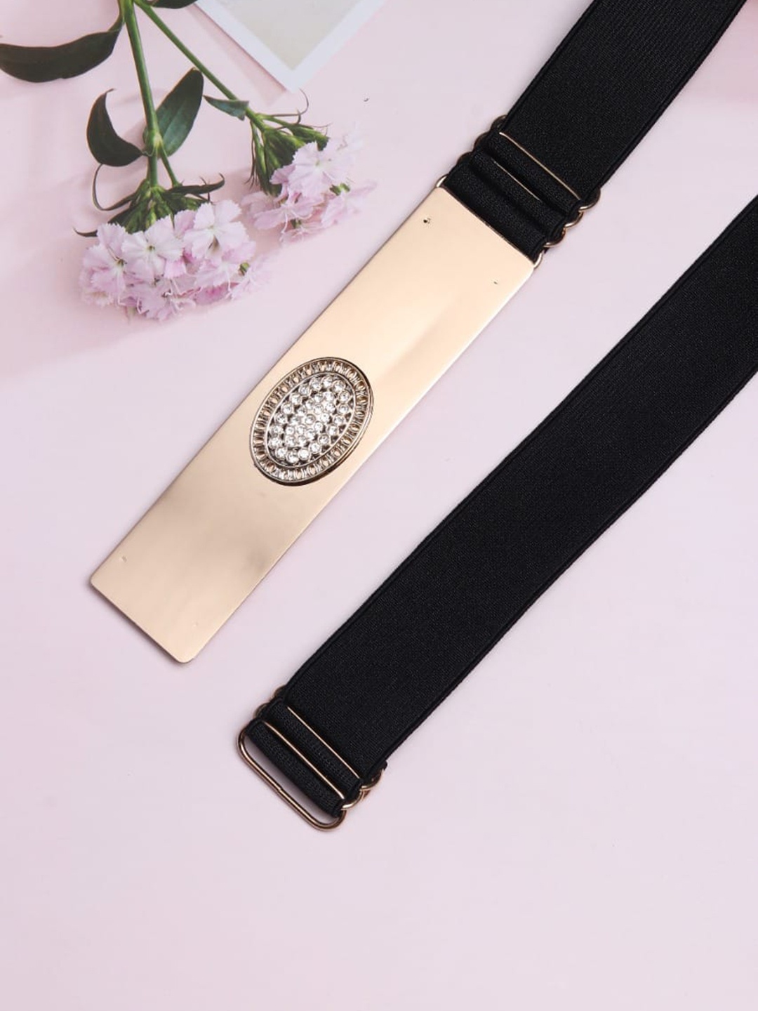 

Kastner Women Black Embellished Stretchable Belt