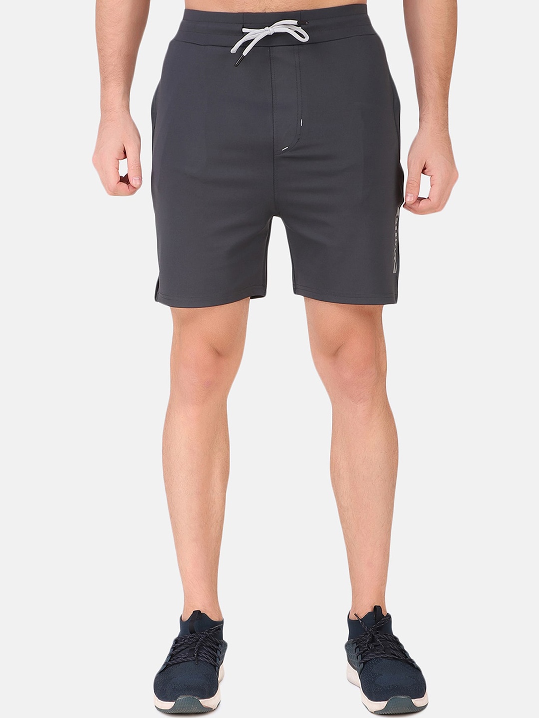 

FITINC Men Grey Slim Fit Training or Gym Antimicrobial Technology Shorts