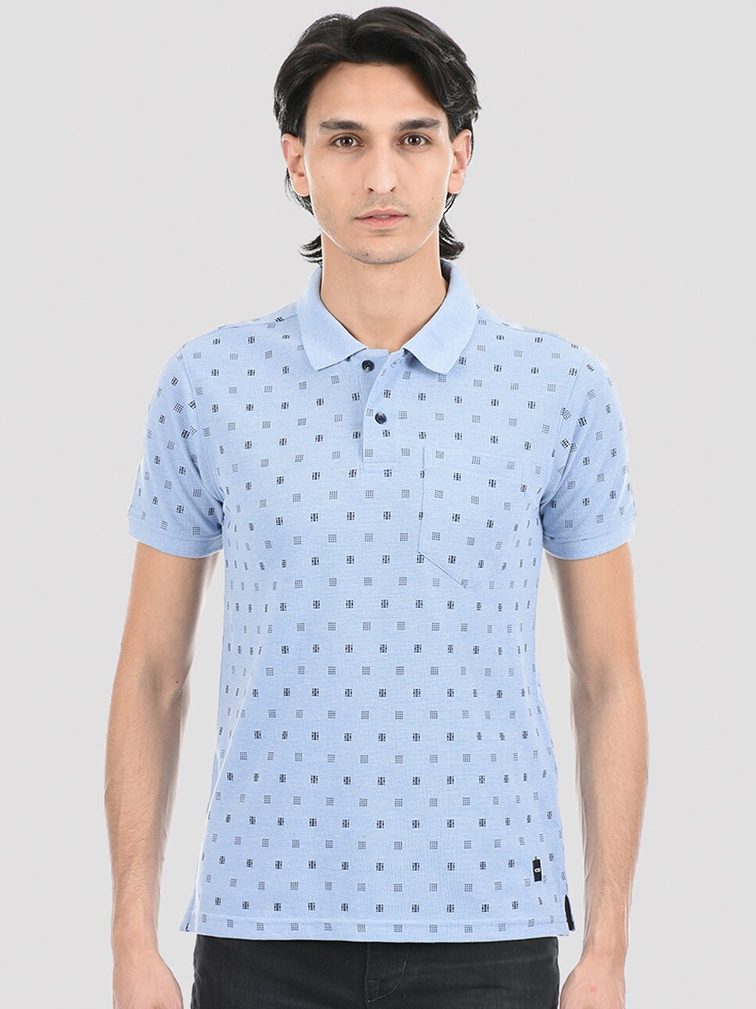 Cloak & Decker by Monte Carlo Men Blue Printed T-shirt