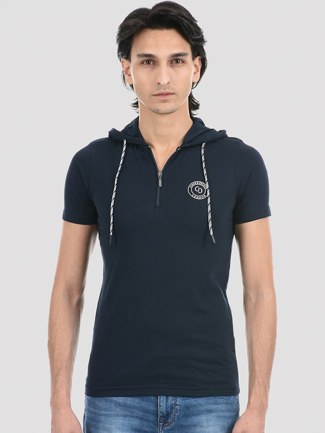 

Cloak & Decker by Monte Carlo Men Navy Blue T-shirt