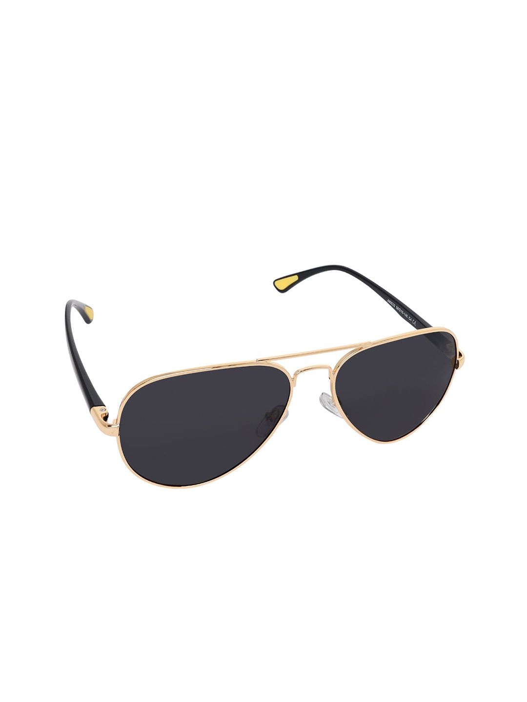 

Aeropostale Men Black Lens & Black Aviator Sunglasses with Polarised and UV Protected Lens