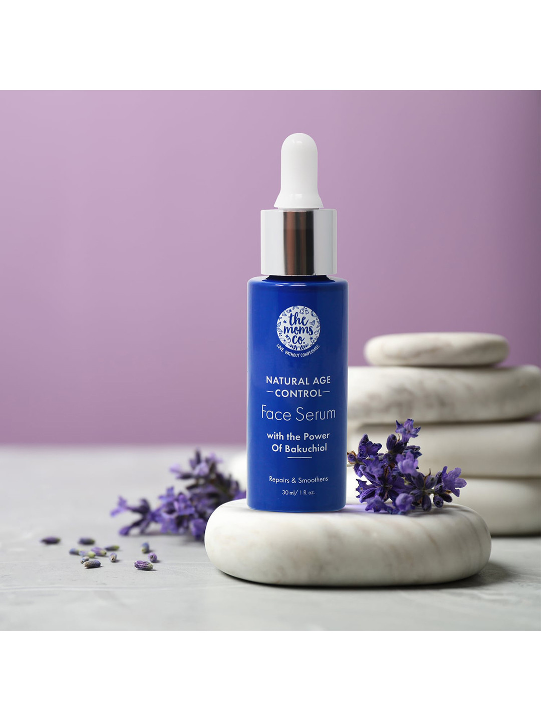

The Moms Co. Natural Age Control Face Serum with Bakuchiol - 30 ml, Blue