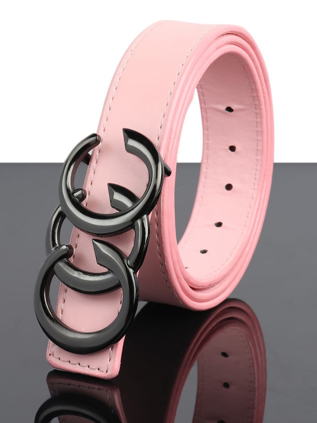 Kastner Women Stylish Artificial Leather Pink Belt