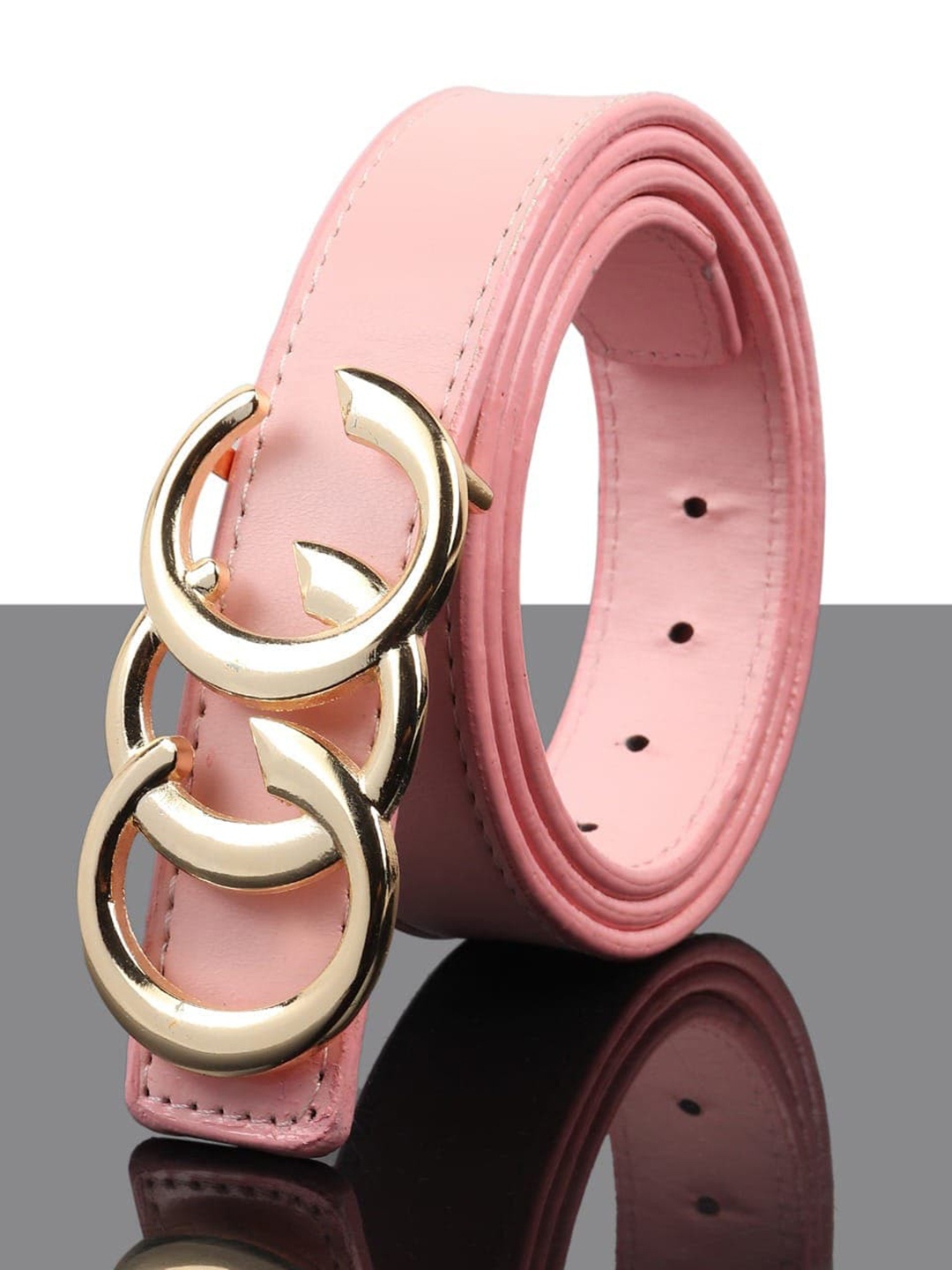 

Kastner Women Artificial Leather Pink Solid Belt