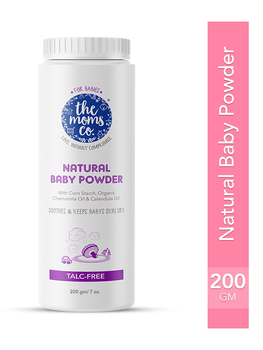 

The Moms Co. Kids Natural Baby Powder with Chamomile & Calendula Oil - 200g, White