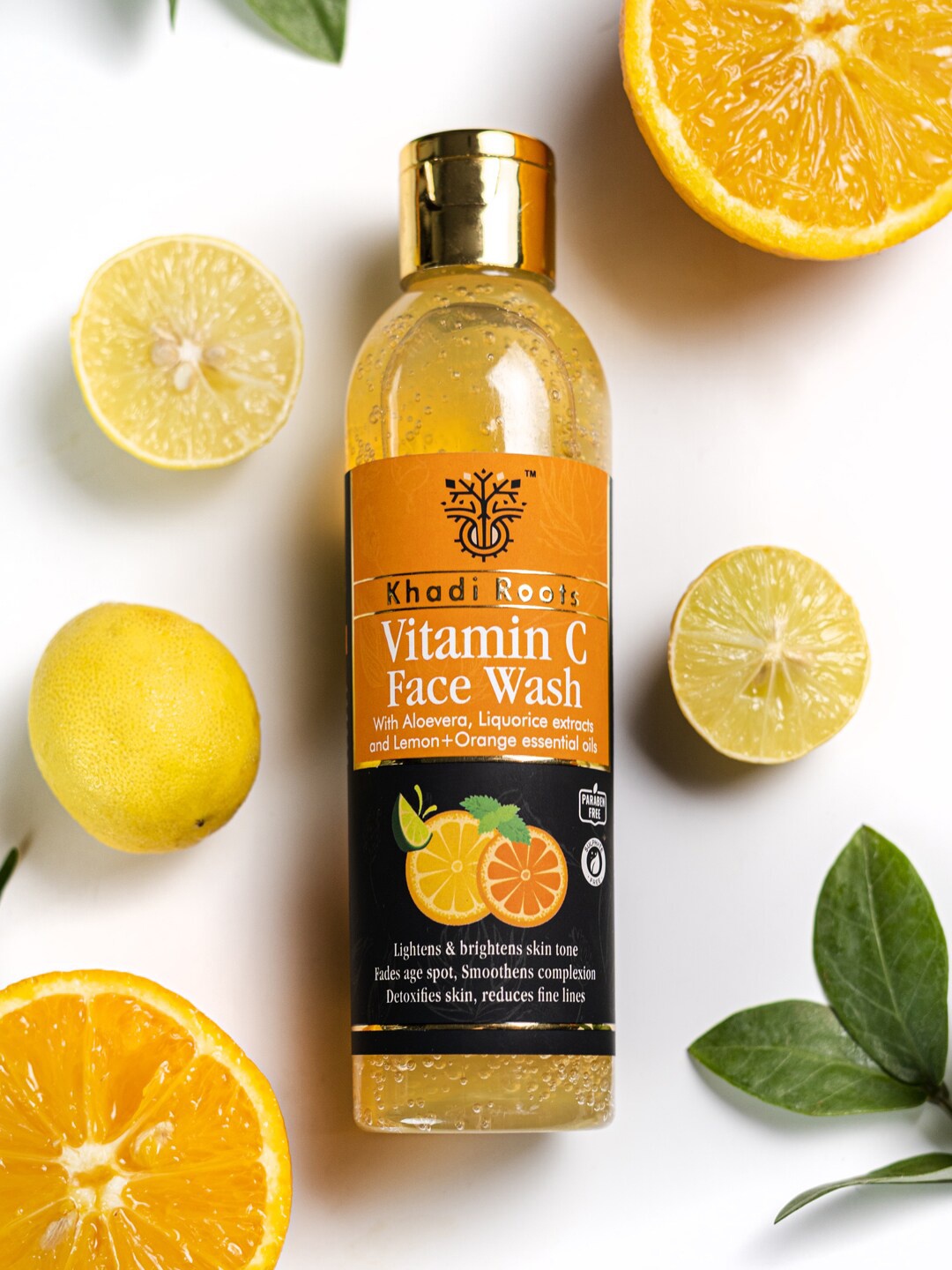 

Khadi Roots Vitamin C Face Wash with Aloe Vera & Liquorice Extracts - 200 ml, Orange