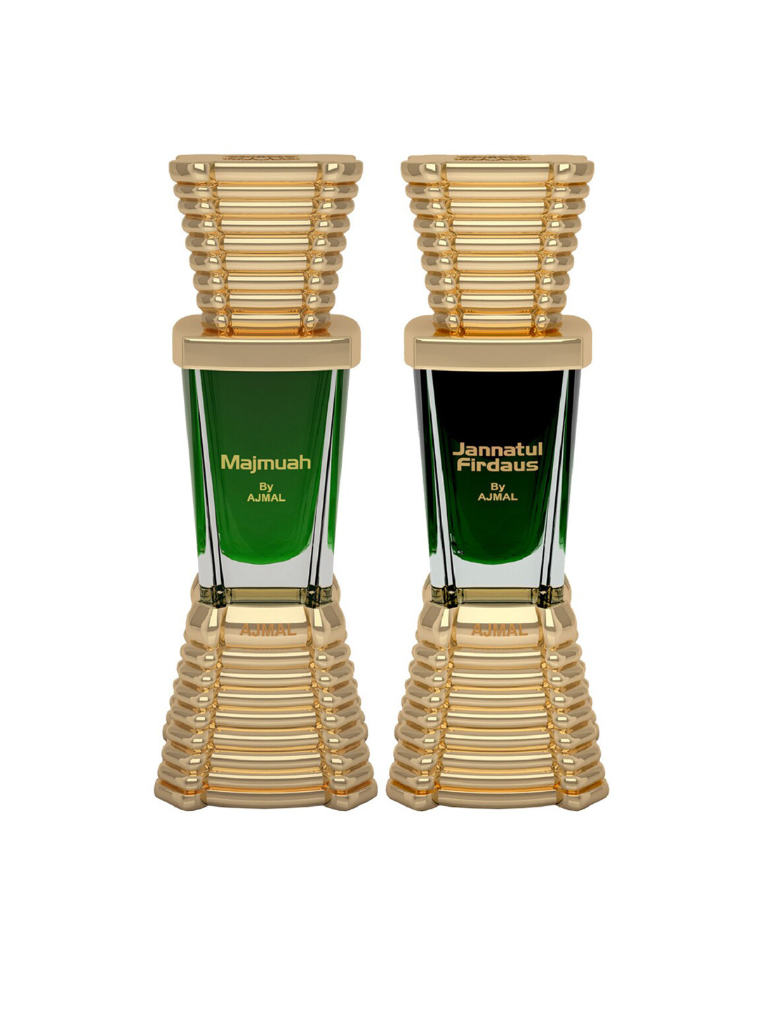 

Ajmal Set of 2 Concentrated Perfumes - Jannatul Firdaus & Majmuah - 10ml each, Green