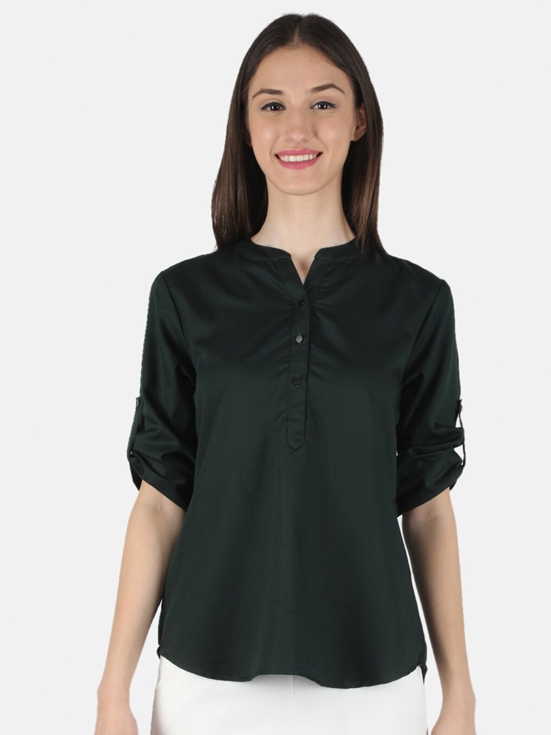 

Monte Carlo Women Black Solid Shirt Style Top