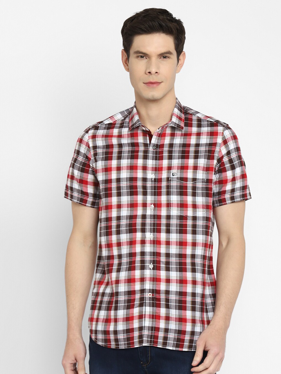 Red Chief Men Multicoloured Slim Fit Tartan Checks Checked Casual Shirt, Multi