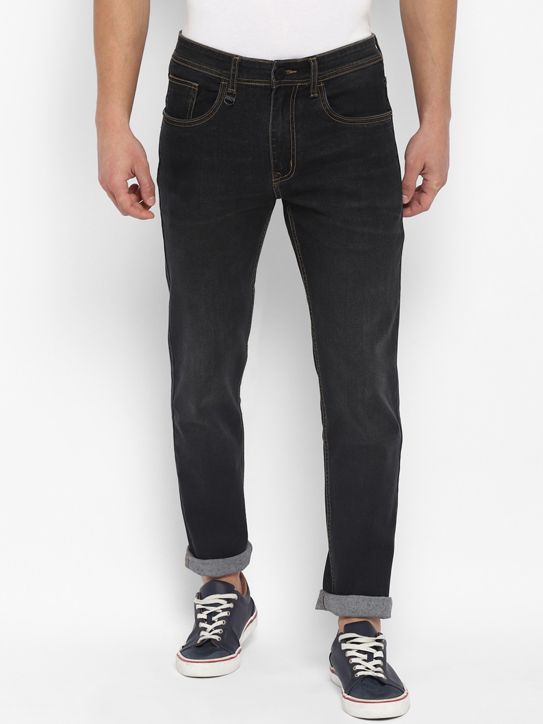 

Red Chief Men Grey Slim Fit Light Fade Mid Rise Regular Jeans