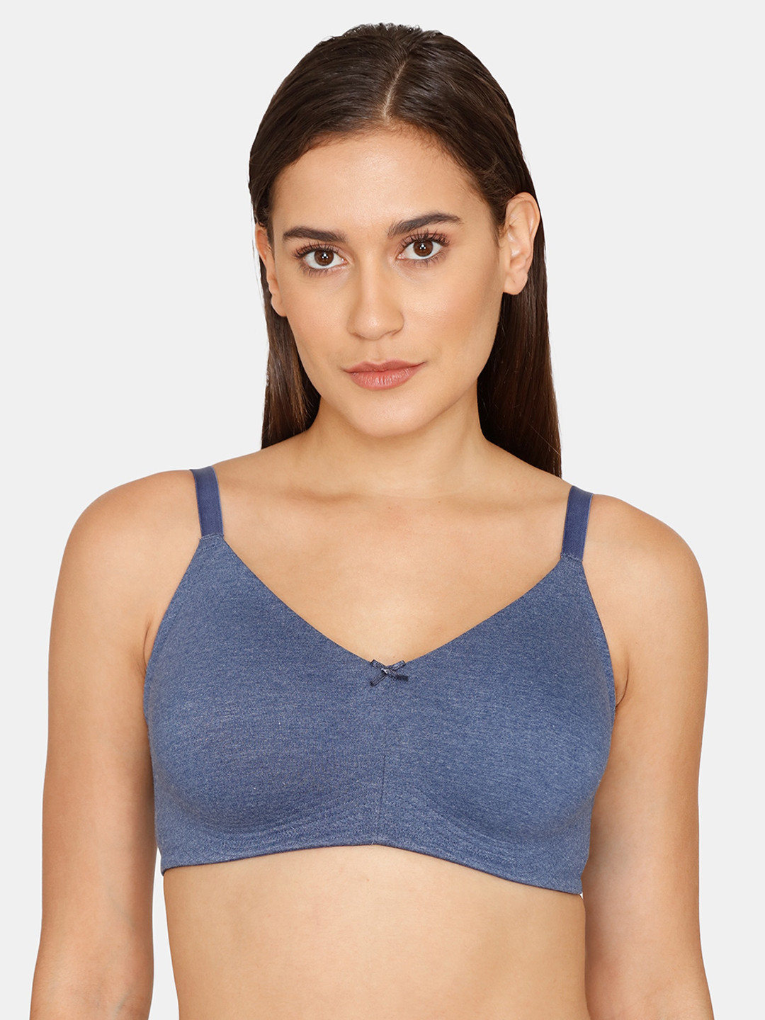 

Zivame Women Blue Solid Lightly Padded T-Shirt Bra
