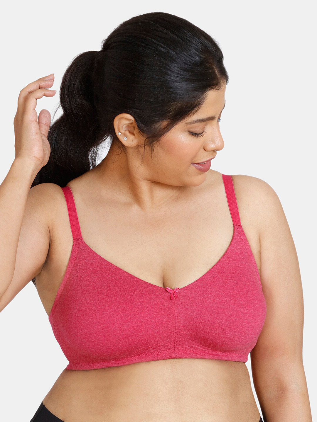 

Zivame Plus Size Pink Lightly Padded Bra
