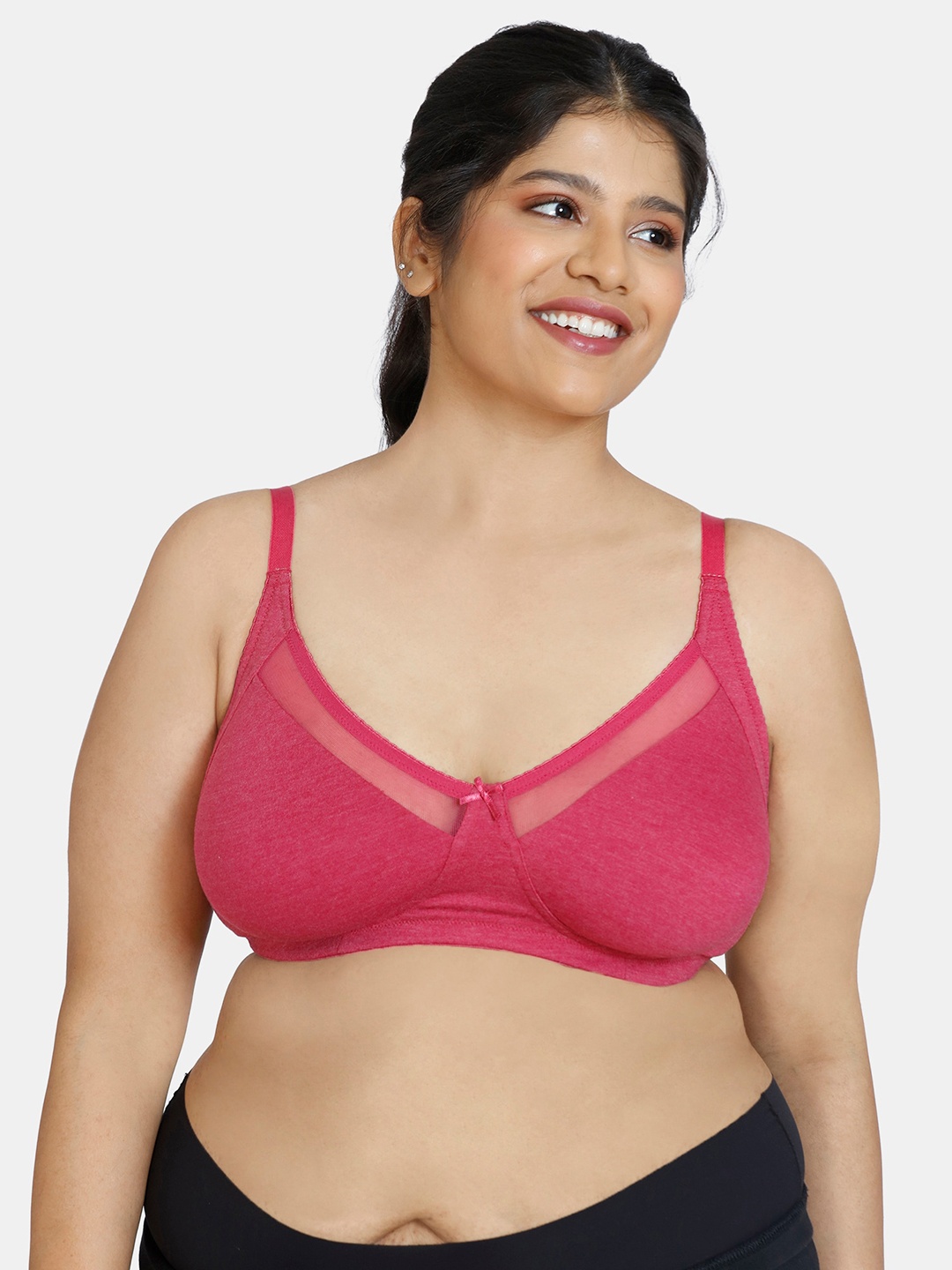 

Zivame Purple Non-Wired Non Padded Everyday Bra