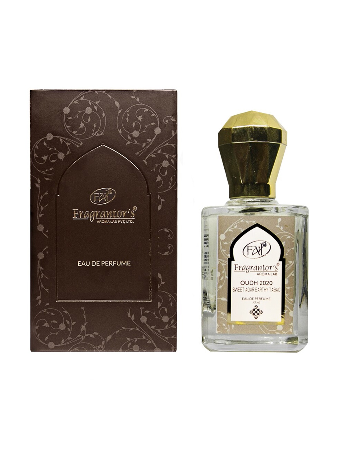 

Fragrantors Men Oudh 2020 Sweet Agar Earthy Tabac Eau De Perfume - 50 ml, Brown
