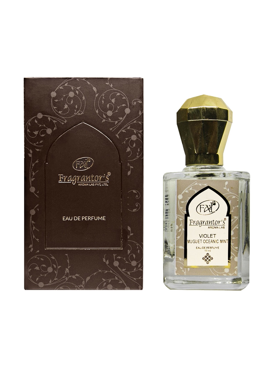 

Fragrantors Violet Muguet Oceanic Mint Apparel Eau De Parfum - 50 ml, Brown