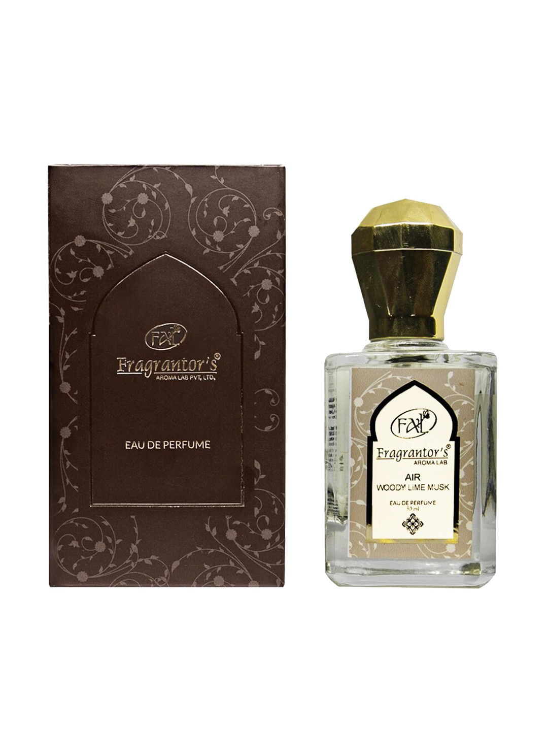 

Fragrantors Air Woody Lime Musk Apparel Eau De Parfum - 50 ml, Brown
