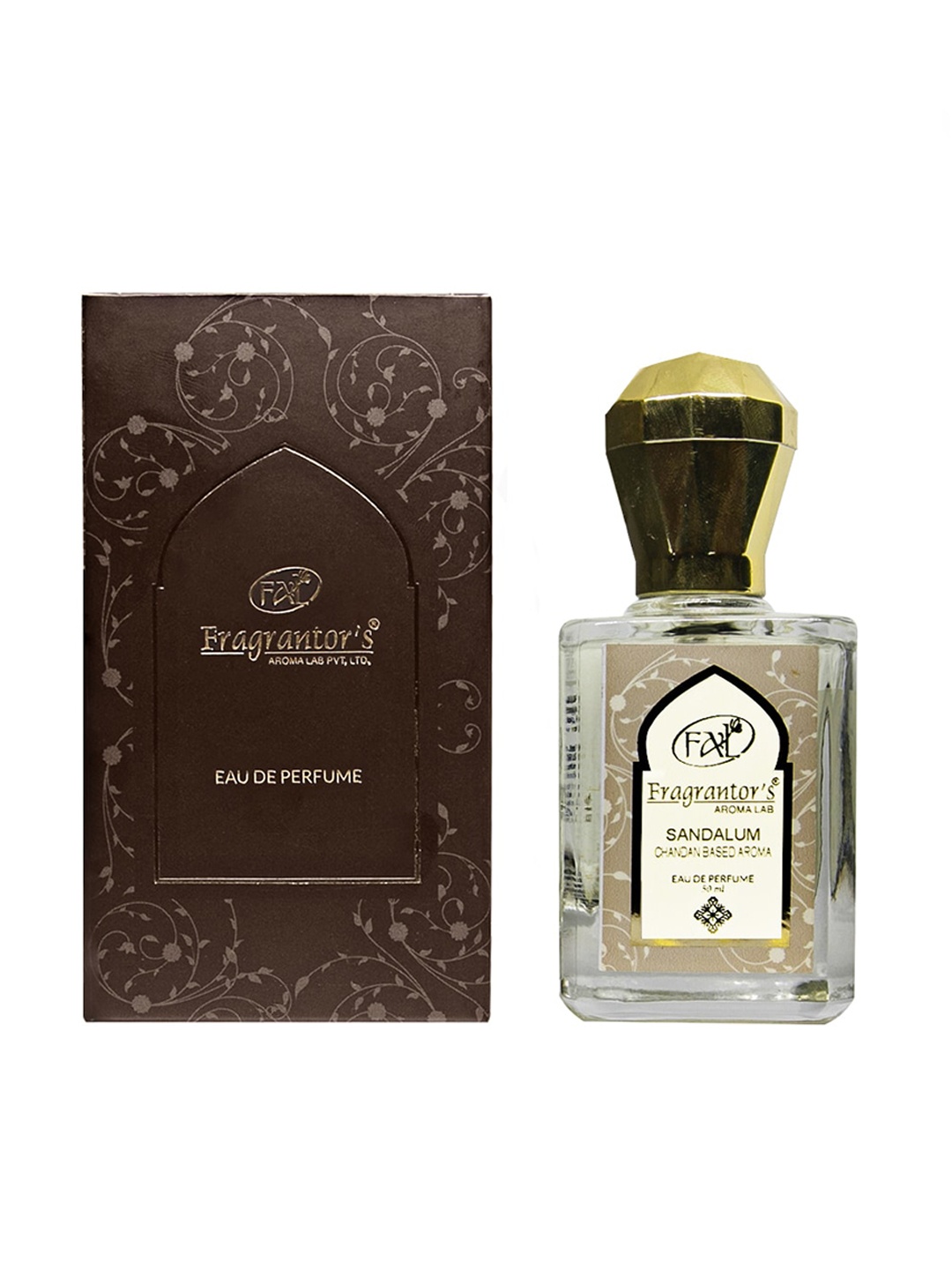 

Fragrantors Sandalum Chandan Based Aroma Apparel Eau De Perfume - 50 ml, Brown
