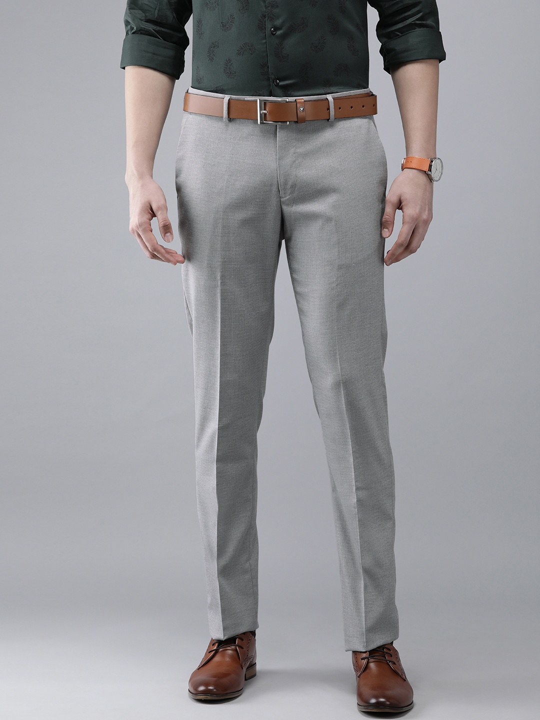 

Arrow Men Grey Originals Tailored Fit Trousers