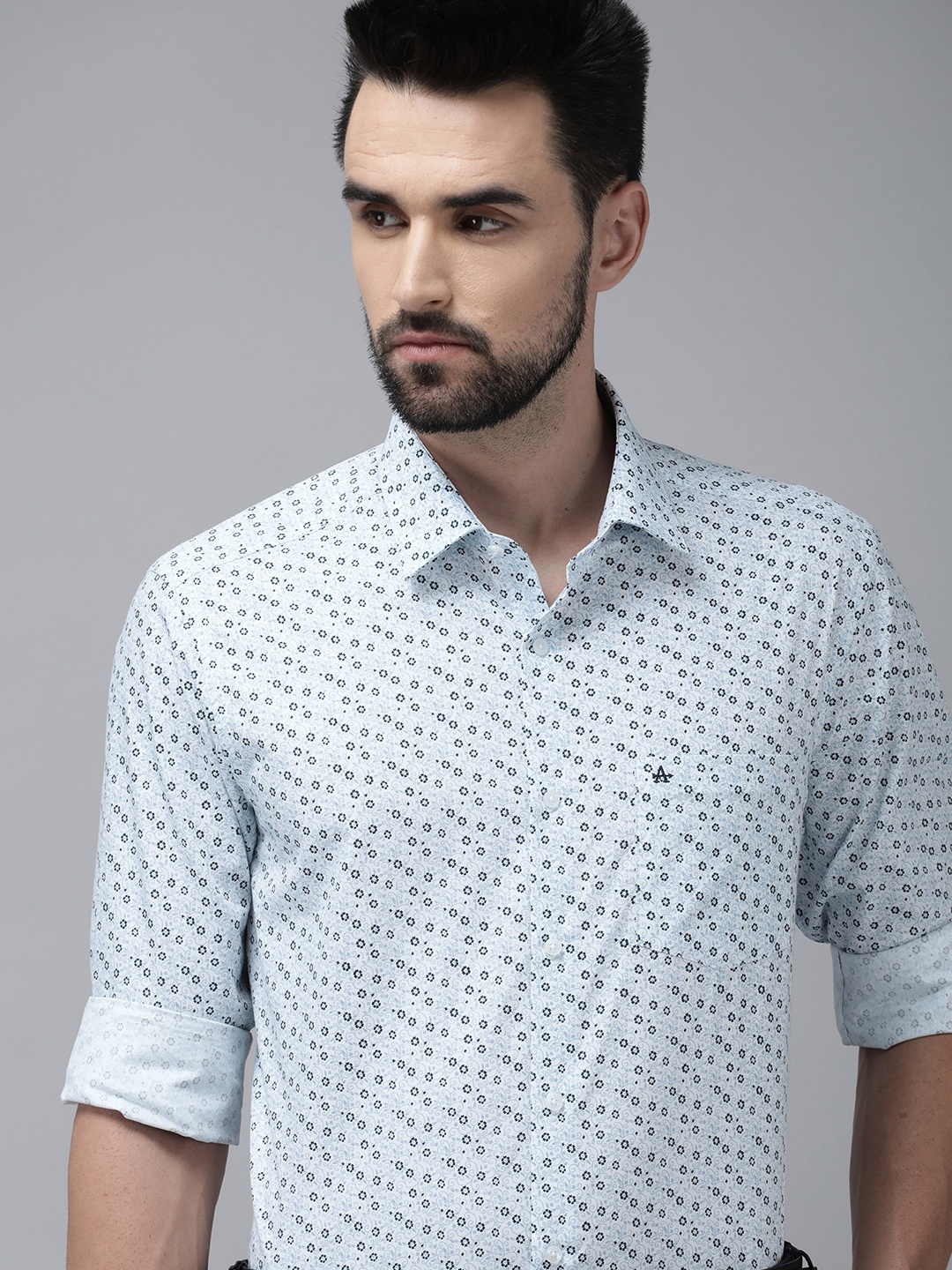 

Arrow Men White Floral Printed Original Slim Fit Pure Cotton Casual Shirt
