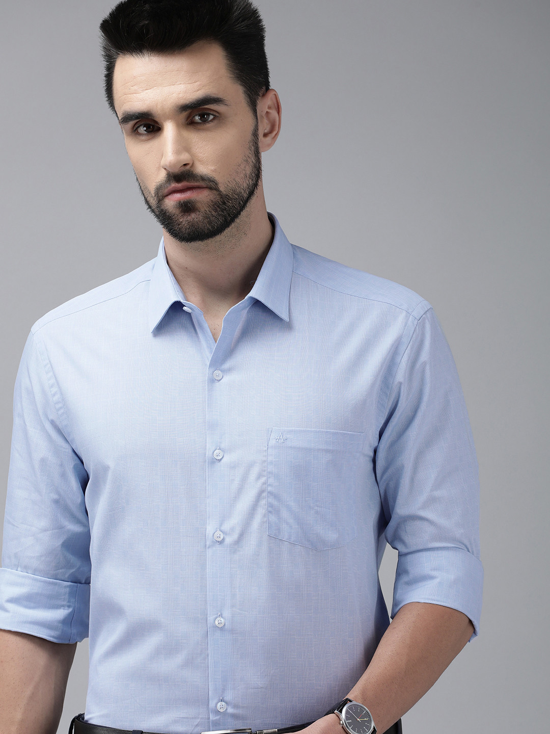 

Arrow Men Blue Striped Originals Slim Fit Pure Cotton Casual Shirt