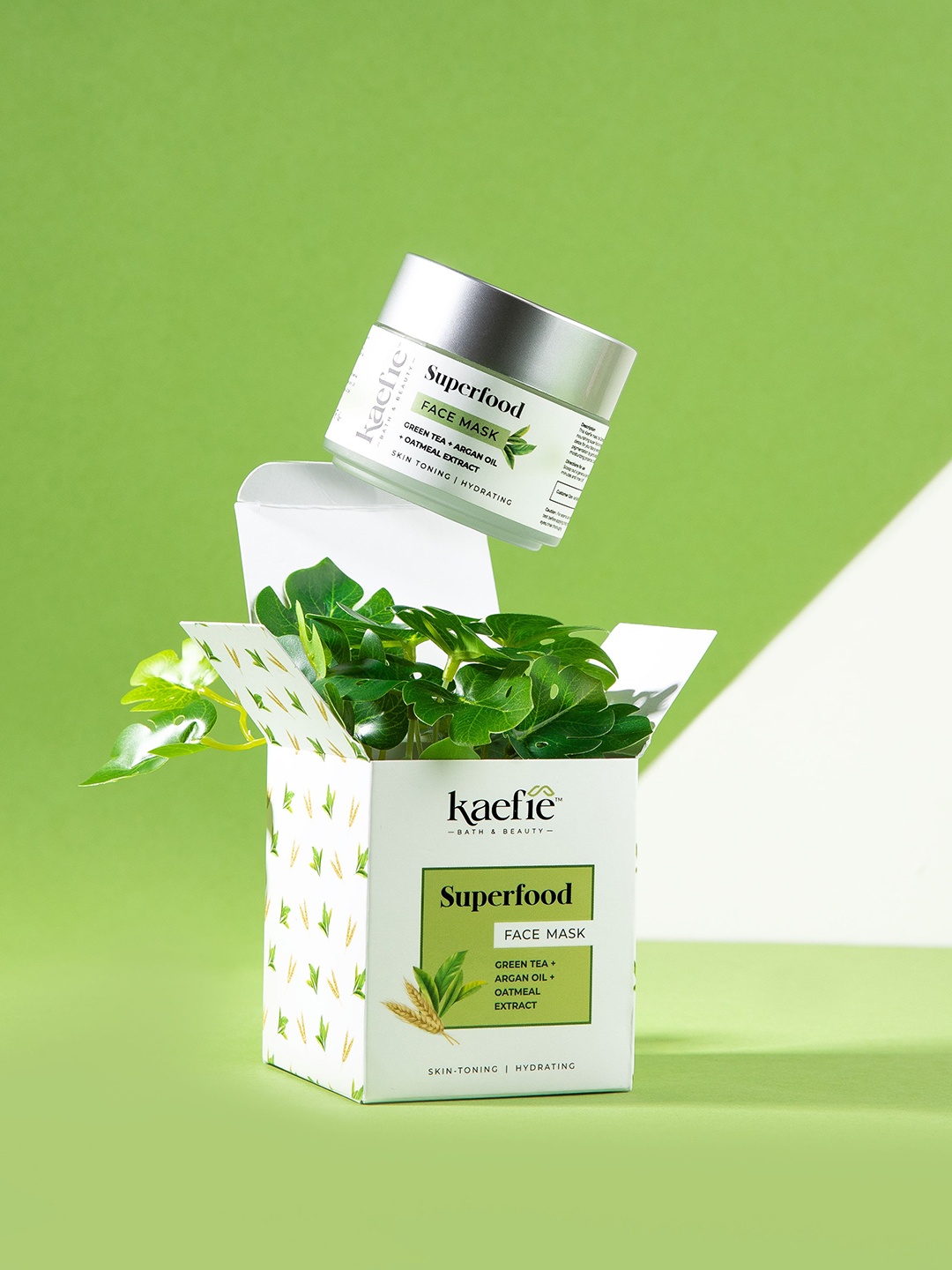 

KAEFIE BEAUTY Superfood Face Mask with Green Tea & Argan Oil - 100 g, White