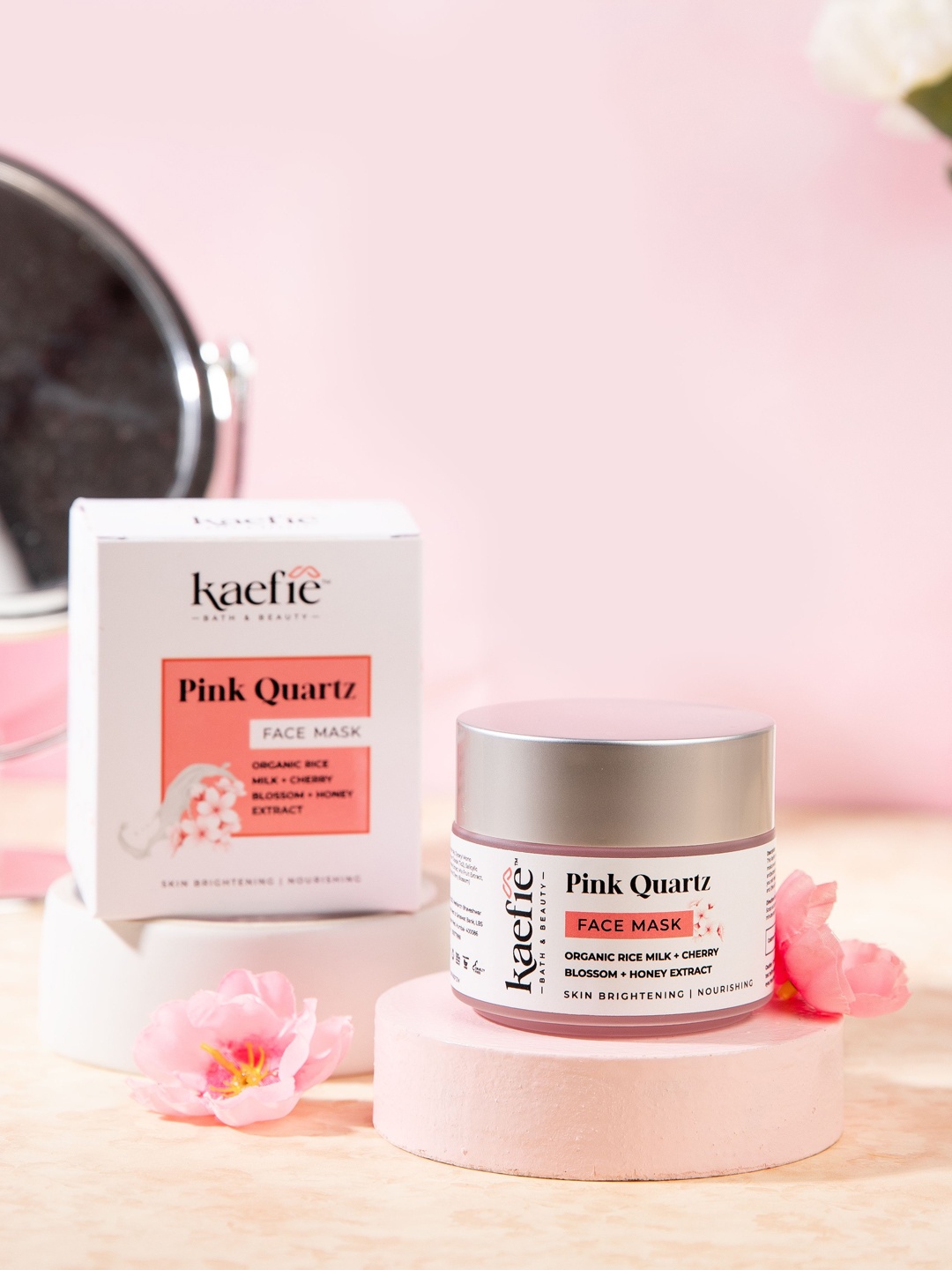 

KAEFIE BEAUTY Pink Quartz Face Mask with Cherry Blossom & Honey Extract - 100 g