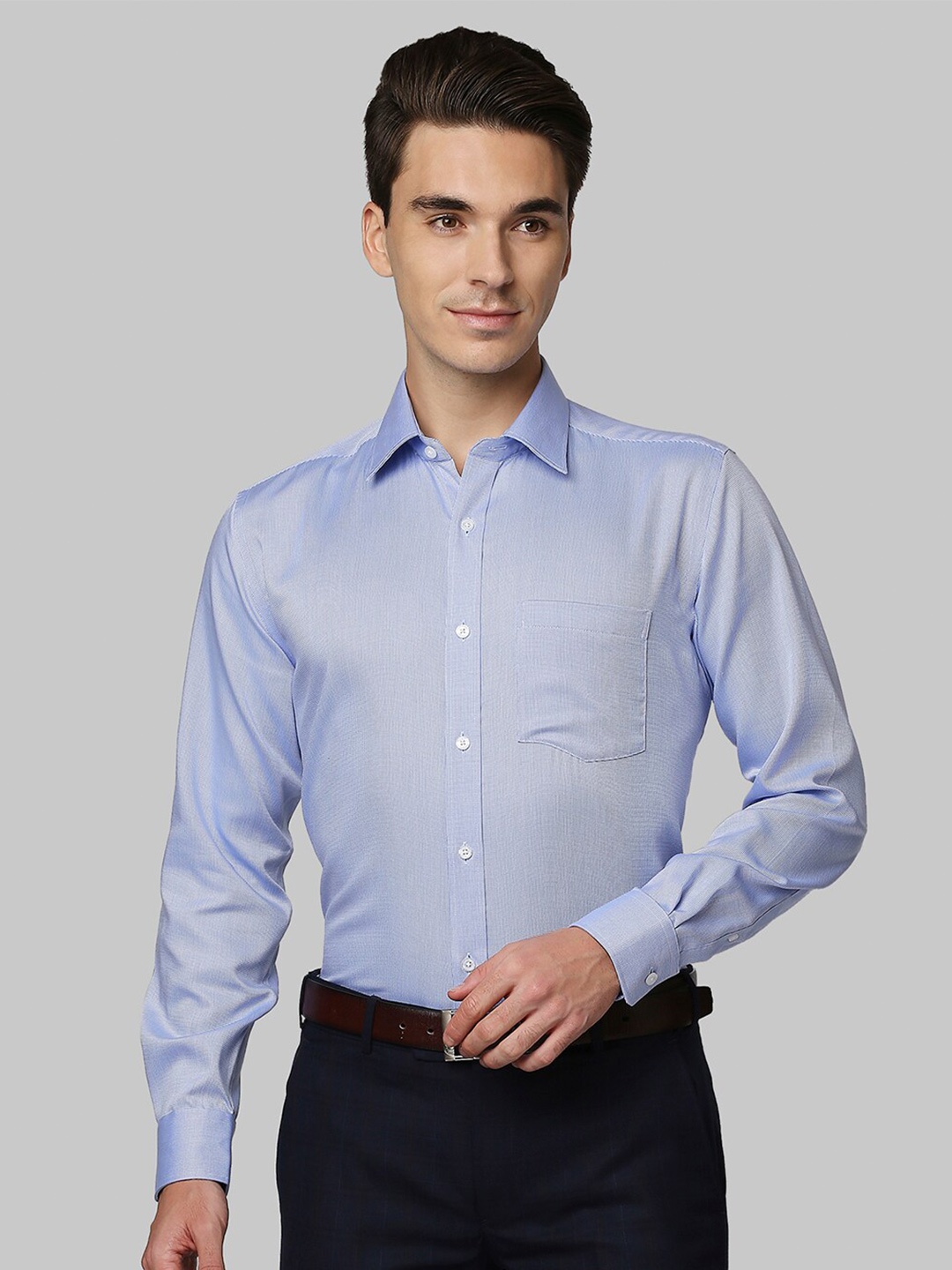 

Park Avenue Men Blue Regular Fit Formal Shirt