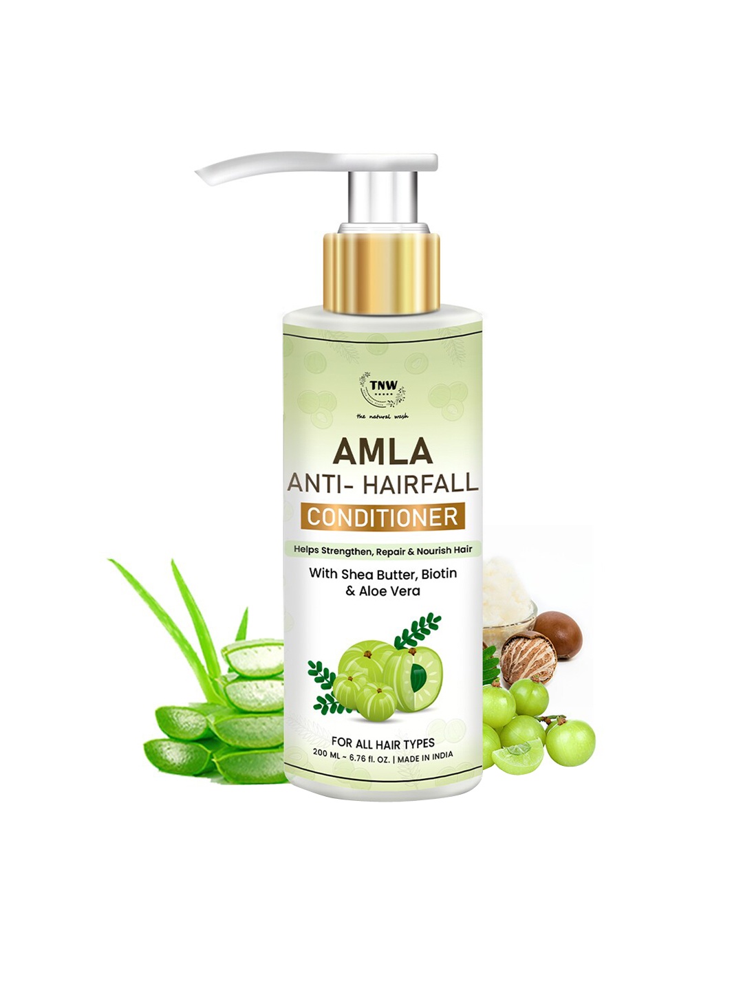 

TNW the natural wash Amla Anti-Hairfall Conditioner-200 Ml, Off white