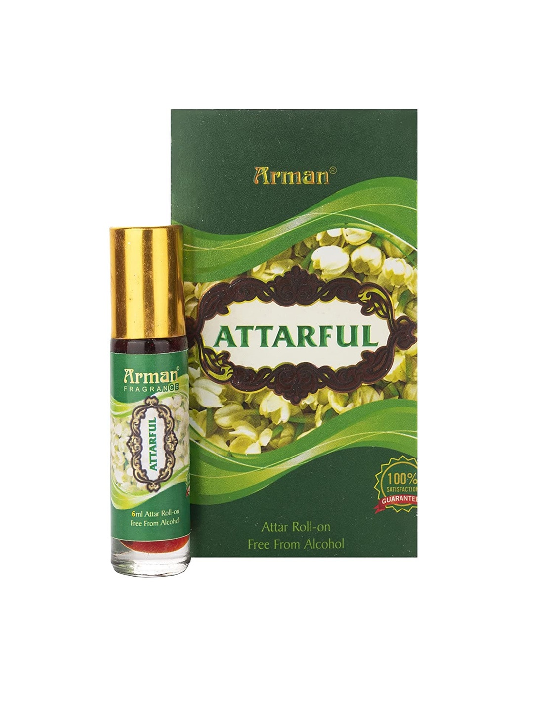 

Arman Alcohol Free Attar Roll On - 6 ml, Green