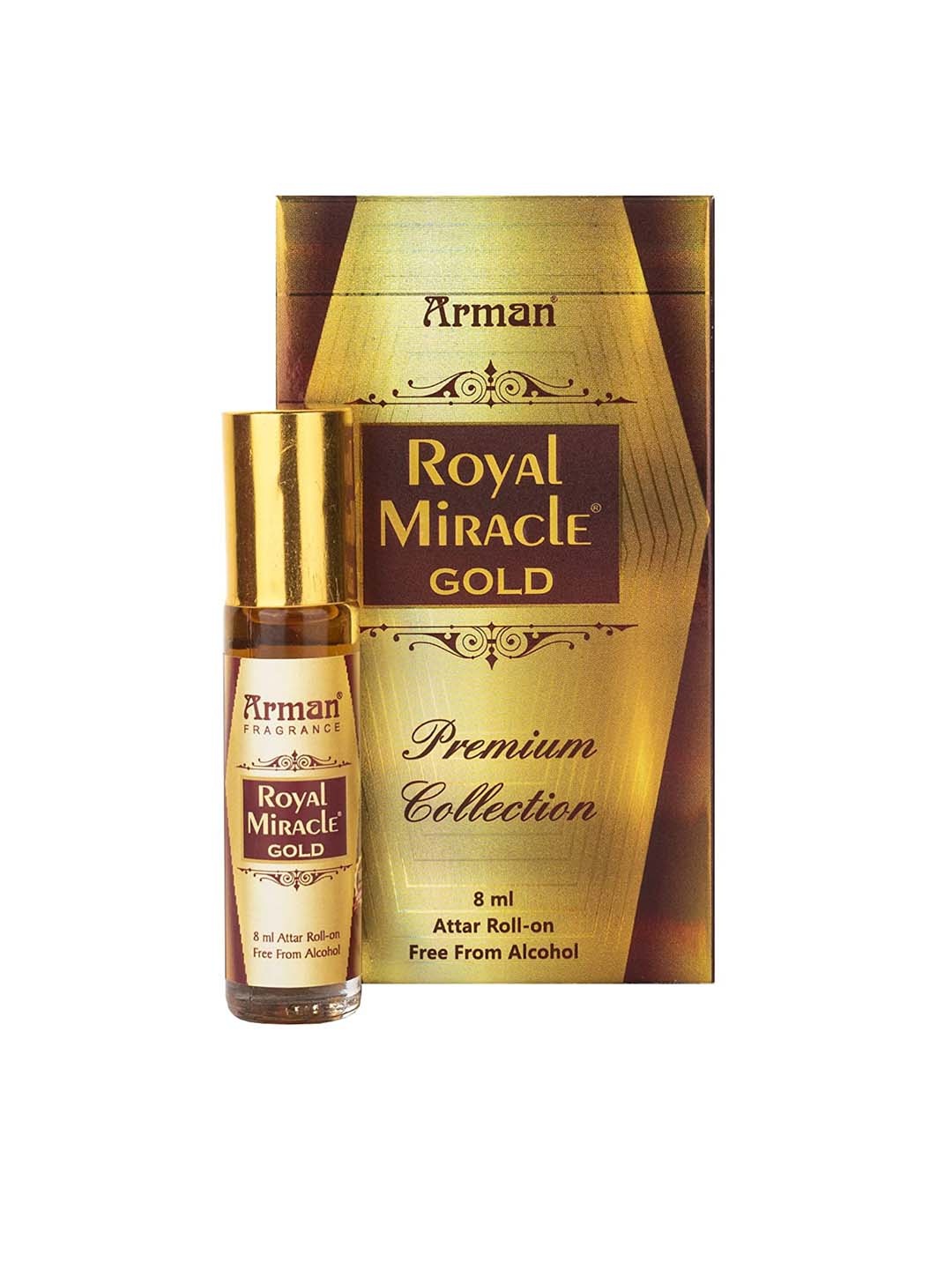 

Arman Premium Collection Royal Miracle Gold Attar Roll On - 6 ml