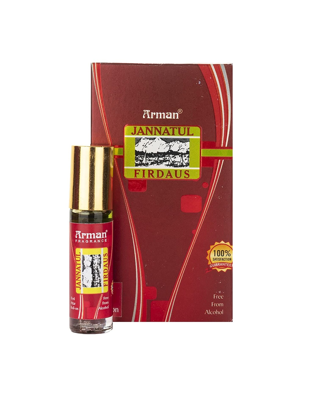 

Arman Jannatul Firdaus Attar Roll On - 6 ml, Red