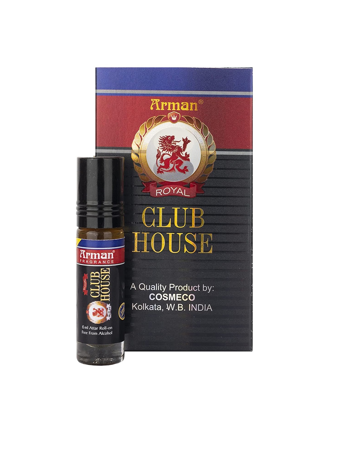 

Arman Royal Club House Attar Roll On - 6 ml, Black